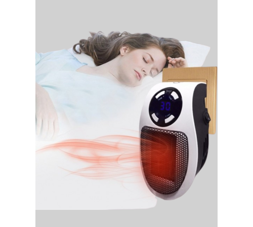 LED Ekranlı Ayarlanabilir Sıcaklık Mini Priz Isıtıcı Sessiz