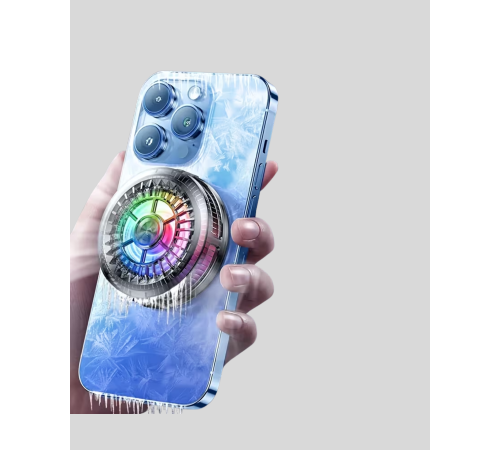 Telefon Soğutucu Fan RGB Işık Mobil  İçin Süper Soğutma