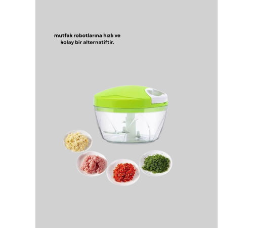 Manuel Mutfak Doğrayıcısı Kolay Temizlenebilir