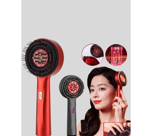 Saç Büyüme Destekleyici Elektrikli Masaj Tarak LED ve Titreşimli