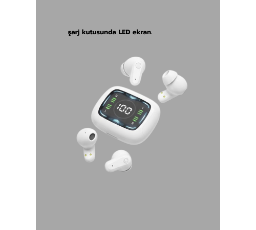 Uzun Bekleme Süreli Bluetooth Kulaklık Kablosuz Bağlantı