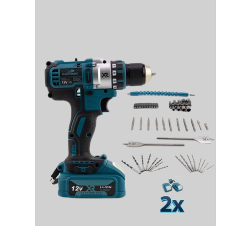 Akülü Vidalama ve Delme Seti Profesyonel Alet Çantası