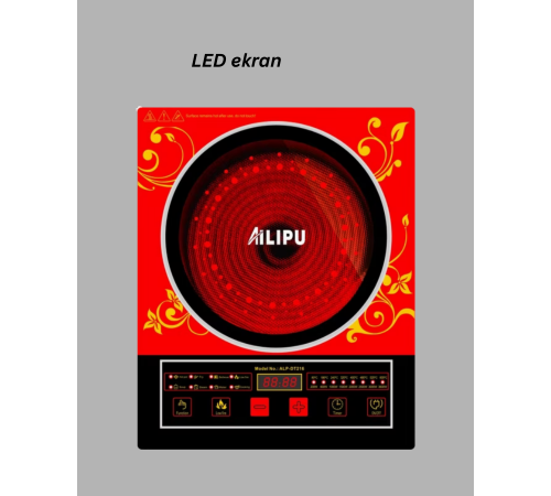 8 Programlı LED Ekranlı İndüksiyon Ocak 80–270°C Sıcaklık Ayarı
