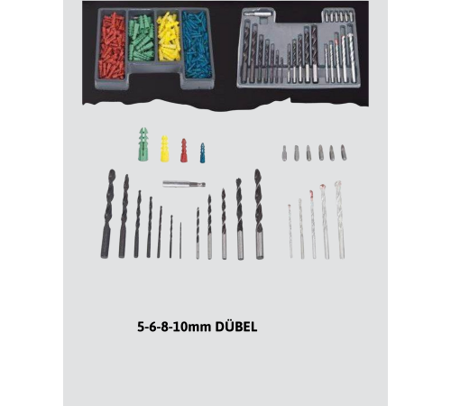 Ahşap Metal Beton Delme Uç Seti Organizerli Karbon Çelik Matkap Ucu