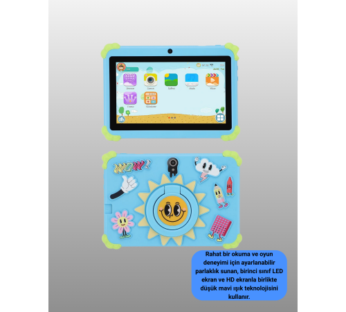Çok Amaçlı 7 İnç Tablet Video Oyun ve Eğitim İçin İdeal