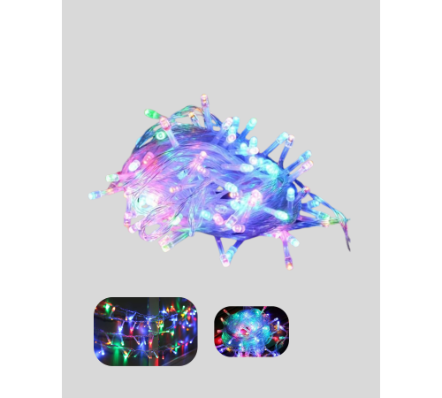 5 Metre Şeffaf Kablo LED Peri Işığı 50 Ampullü Dekoratif Led