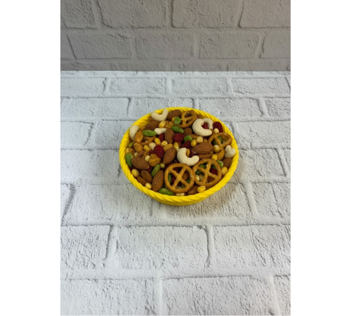 Yuvarlak Çerezlik Sarı Canlı Renkli Dekoratif Sunum Kasesi