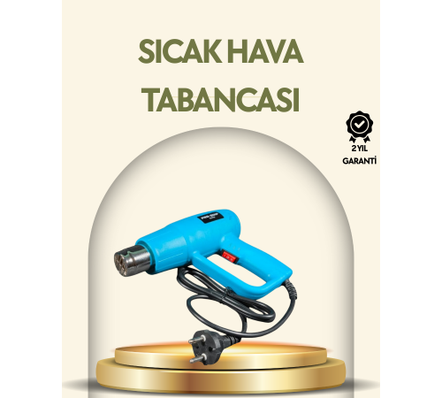 2000W Profesyonel 2 Kademeli Isı Tabancası Sıcak Hava Üfleme