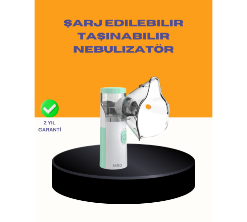 Kompakt Boy Şarjlı Taşınabilir Nebulizatör Cihazı