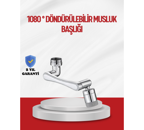 1080° Çok Yönlü Musluk Aparatı Püskürtme ve Köpük Akışlı