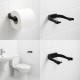 Modern Siyah Tuvalet Kağıtlığı Duvar Tipi Minimal Tasarım Peçetelik