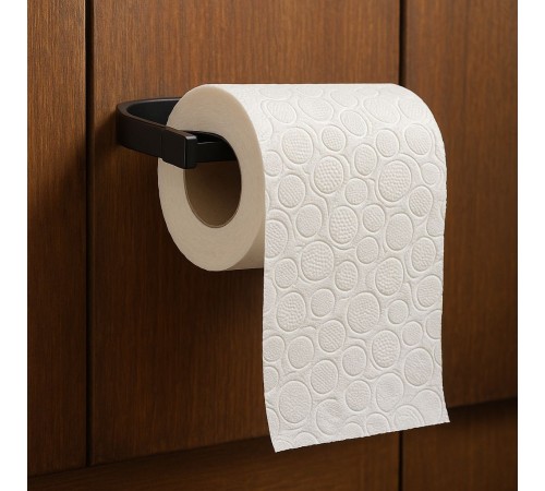 Modern Siyah Tuvalet Kağıtlığı Duvar Tipi Minimal Tasarım Peçetelik