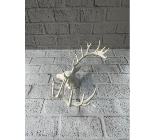 Dekoratif Geyik Başı Heykel 25 cm Modern Minimal Tasarım