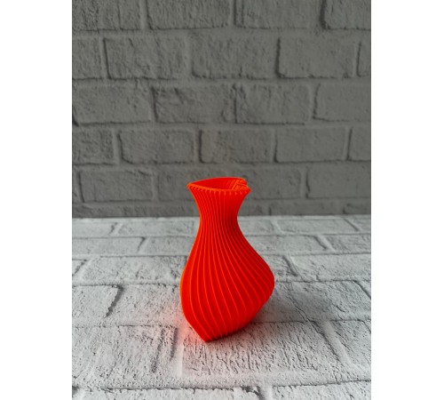 11 cm Turuncu Kalp Formlu Mini Vazo Estetik Dekoratif Obje