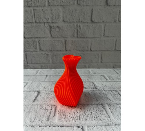 11 cm Turuncu Kalp Formlu Mini Vazo Estetik Dekoratif Obje