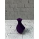 Kalpli Mor Mini Vazo 5 cm Dekoratif Masa Üstü Aksesuar