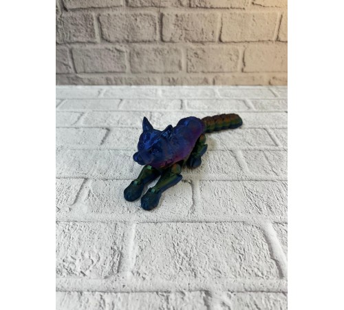 Rainbow hareketli kurt masa dekoru esnek eklem yapılı