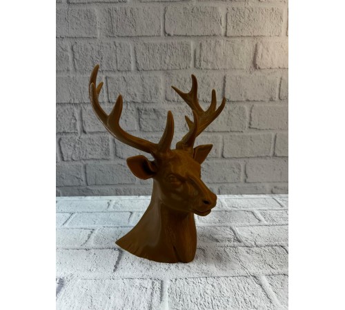 Dekoratif Kahverengi Geyik Biblo Salon ve Raf Dekoru