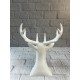 Beyaz Geyik Biblo 23 cm Dekoratif Modern Tasarım