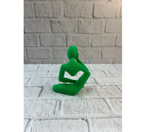 Minimal İnsan Figürü Biblo Yeşil Ev ve Ofis Dekoru