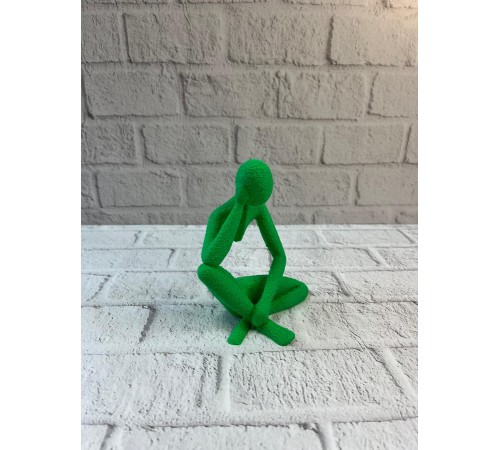 Minimal İnsan Figürü Biblo Yeşil Ev ve Ofis Dekoru