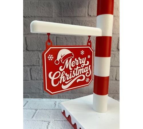 Yılbaşı Tabelalı Dekoratif Lamba Merry Christmas Işıklı Tasarım