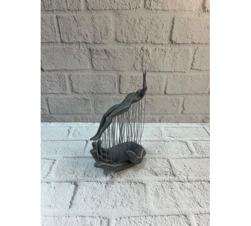 Gri El İnsan Figürü Minimal ve Anlamlı Dekoratif Biblo Modern Ev Dekorasyonu