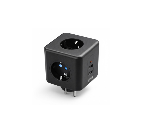 Elektronik Cihazlar İçin Akım Korumalı 3 Prizli USB’li Küp Priz