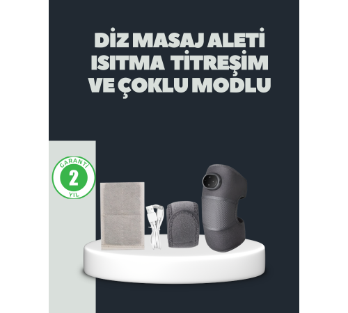 Isıtmalı Titreşimli Diz Masaj Cihazı 3D Rezonans Teknolojili