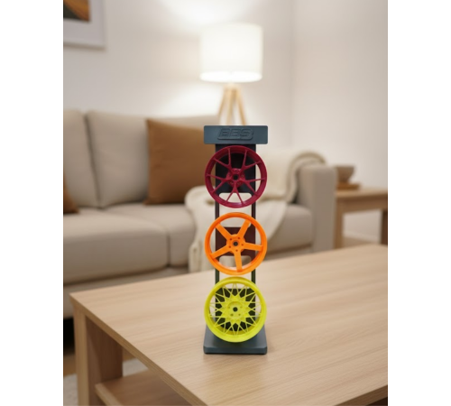 3’lü Jant Dekor Seti Masa Üstü ve Salon İçin Modern Spor Tasarım