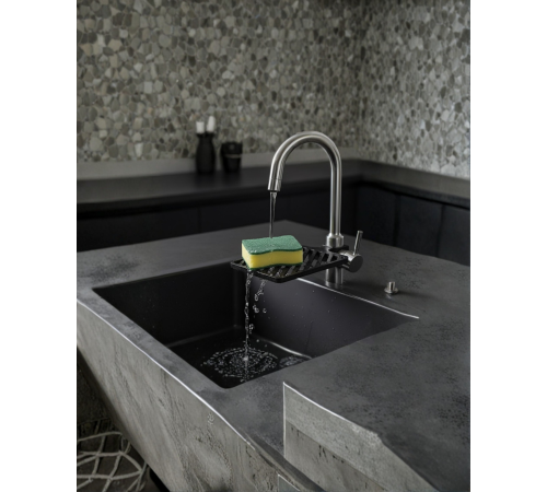 Musluğa Monte Sünger Organizeri Hijyenik Drenajlı Pratik Tasarım