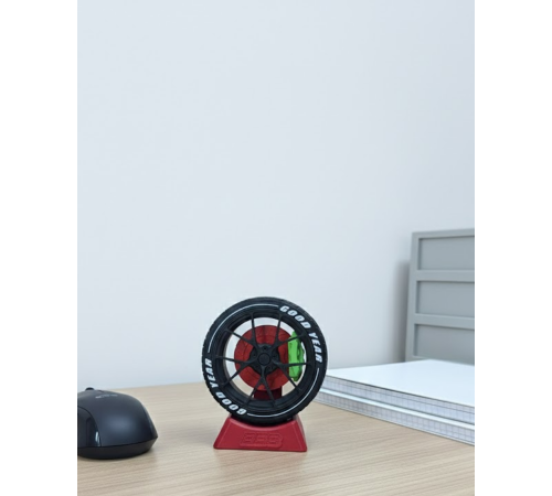 Jant Tasarımlı Masa Üstü Ofis Dekoru Spor Tasarım Aksesuar