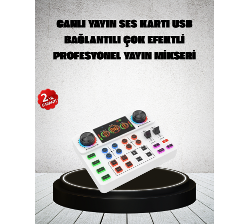Canlı Yayın ve Karaoke İçin Profesyonel Ses Kartı Bluetooth Destekli