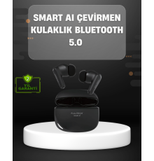Yapay Zeka Destekli Bluetooth Kulaklık Anlık Çeviri ve Gürültü Engelleme