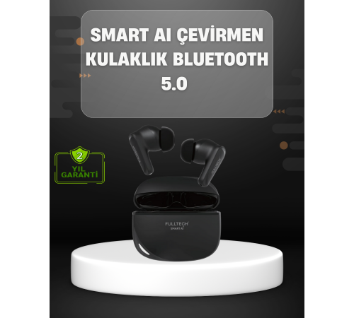 Yapay Zeka Destekli Bluetooth Kulaklık Anlık Çeviri ve Gürültü Engelleme