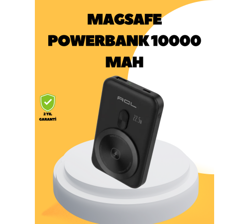 Manyetik Kablosuz Powerbank 22.5W Hızlı Şarj LCD Göstergeli