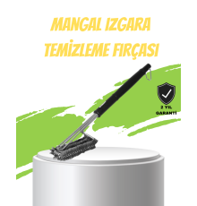 Mangal Izgara Temizleme Fırçası Paslanmaz Çelik Telli Uzun Saplı