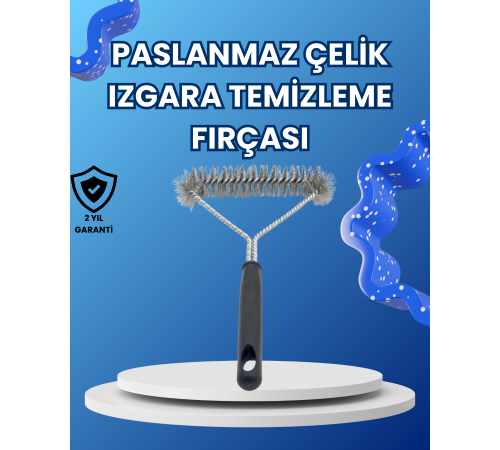 Paslanmaz Çelik Izgara Temizleme Fırçası Mangal ve Barbekü İçin