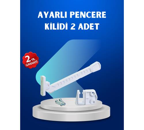 Pencere Güvenlik Kilidi Açılma Sınırlayıcı Aparat 2 Adet