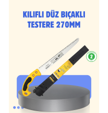Kılıflı Budama Bahçe Testeresi 270 mm Düz Bıçaklı