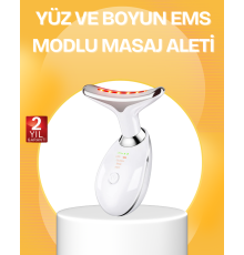 7 Renk LED Işık Terapili Cilt Bakım Cihazı USB Şarjlı