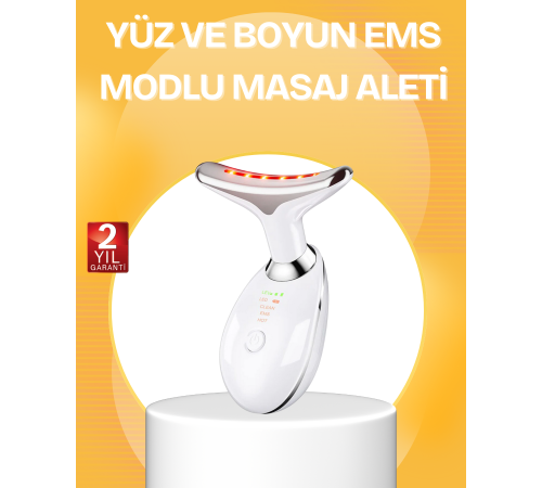 7 Renk LED Işık Terapili Cilt Bakım Cihazı USB Şarjlı