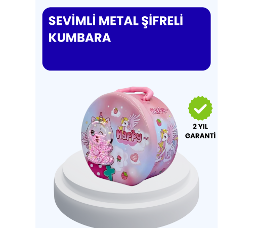 Çocuk Para Kasası Anahtarlı Güvenli Tasarruf Kutusu