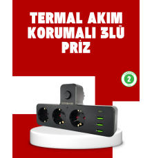 7 Portlu Çoklu Priz USB ve Type-C Girişli Akıllı Güç Ünitesi