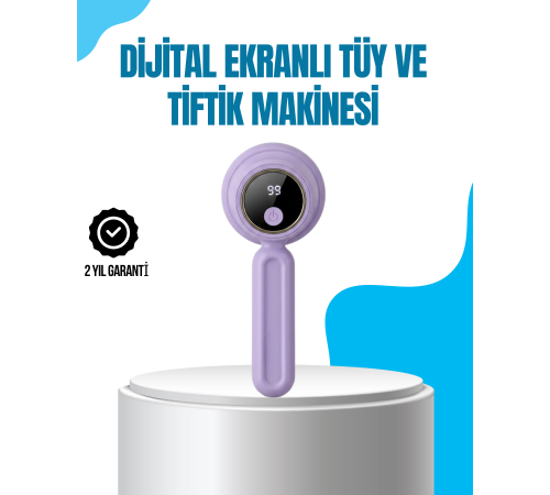 Şarjlı Tiftik Temizleme Makinesi Kablosuz Pratik Kullanım