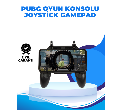 Joystickli ve Tetikleyicili PUBG Mobile Gamepad Oyun Kontrolcüsü
