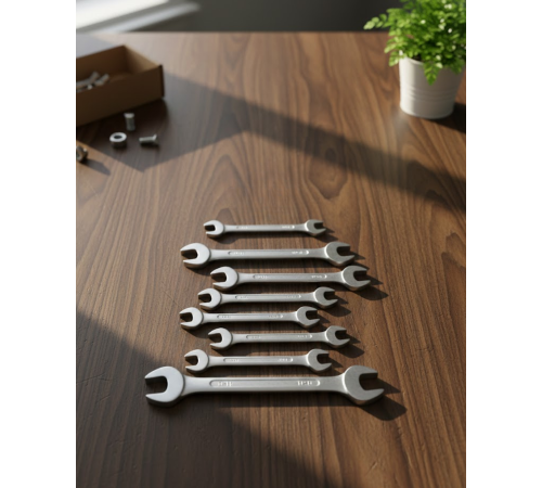 Kombine Açık Ağız Anahtar Seti 8 Parça Çok Amaçlı Kullanım