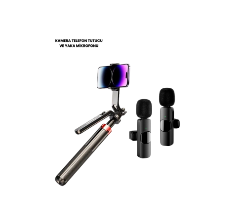 NPL2S TRİPOT +K11 YAKA MİKROFONU SET