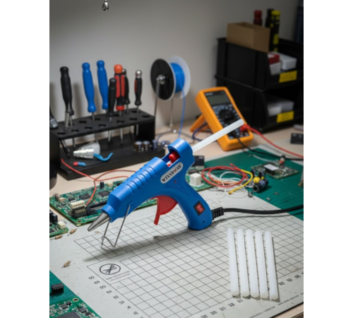 Hobi ve Tamirat İçin 20W Silikon Tabancası 7.5 mm Uyumlu 5 Adet Hediye Silikon