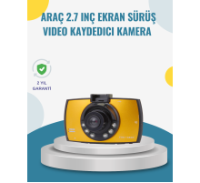 Araç İçi HD DVR Kamera G Sensor ve Hareket Algılama Özellikli